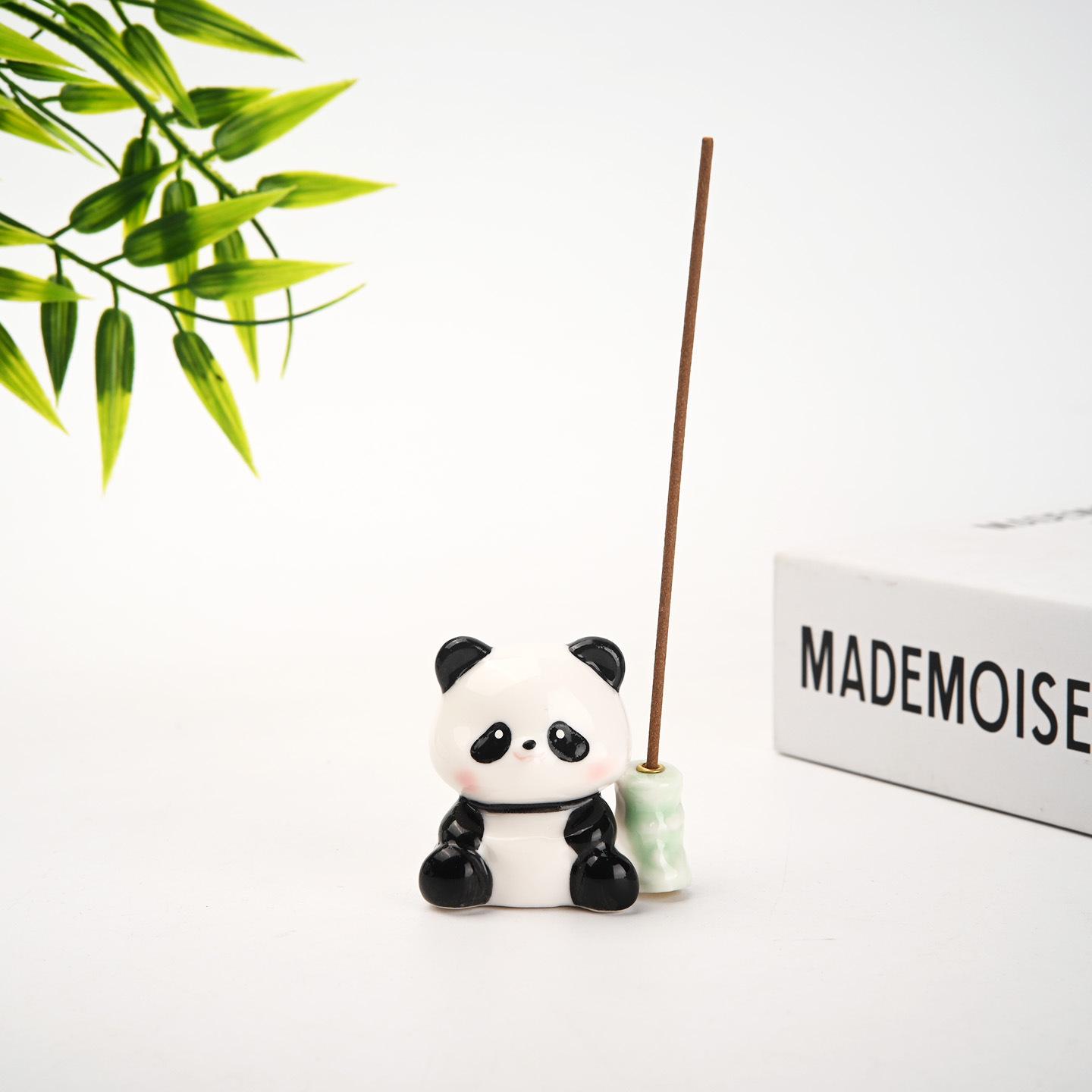 Cute Red Panda Incense Burner: Personalized Indoor Ornament & Holder