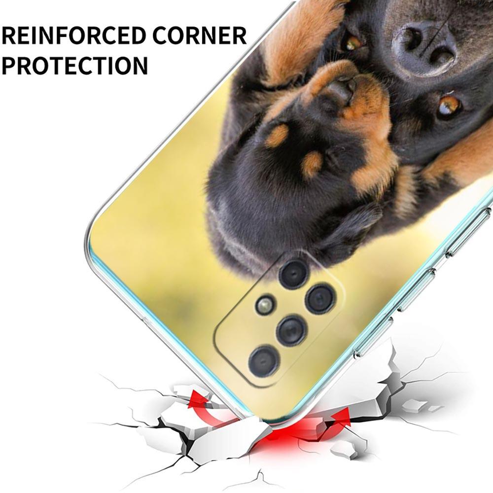 Rottweiler Dog Phone Case For Samsung Galaxy A51 A71 A21S A12 A11 A31 A41 A01 A03S A22 A13 A33 A73 A53 A52 A32 5G A23 Soft Cover