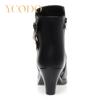 2023 Spring and Autumn Winter Women's Fashion Casual High Heel Leather Boots