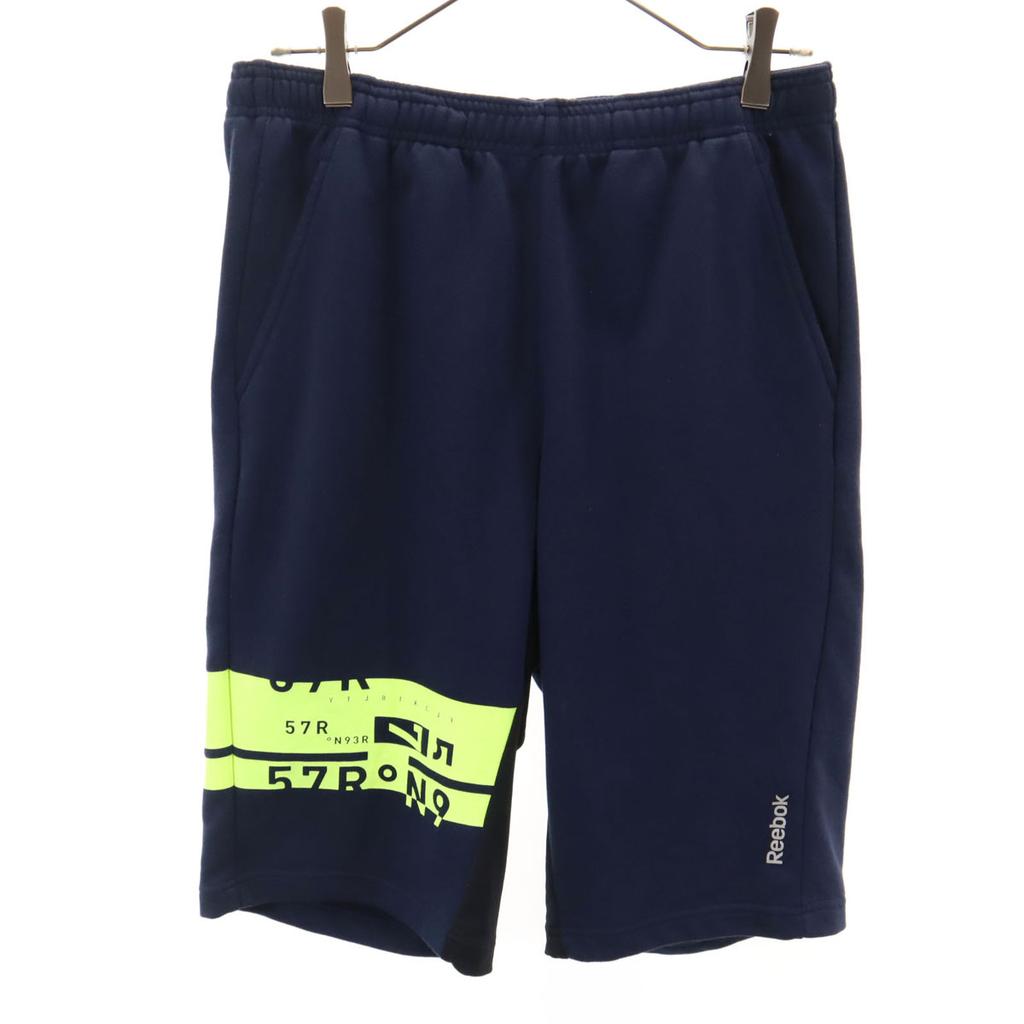Reebok Sweat Shorts L Navy Men's Used