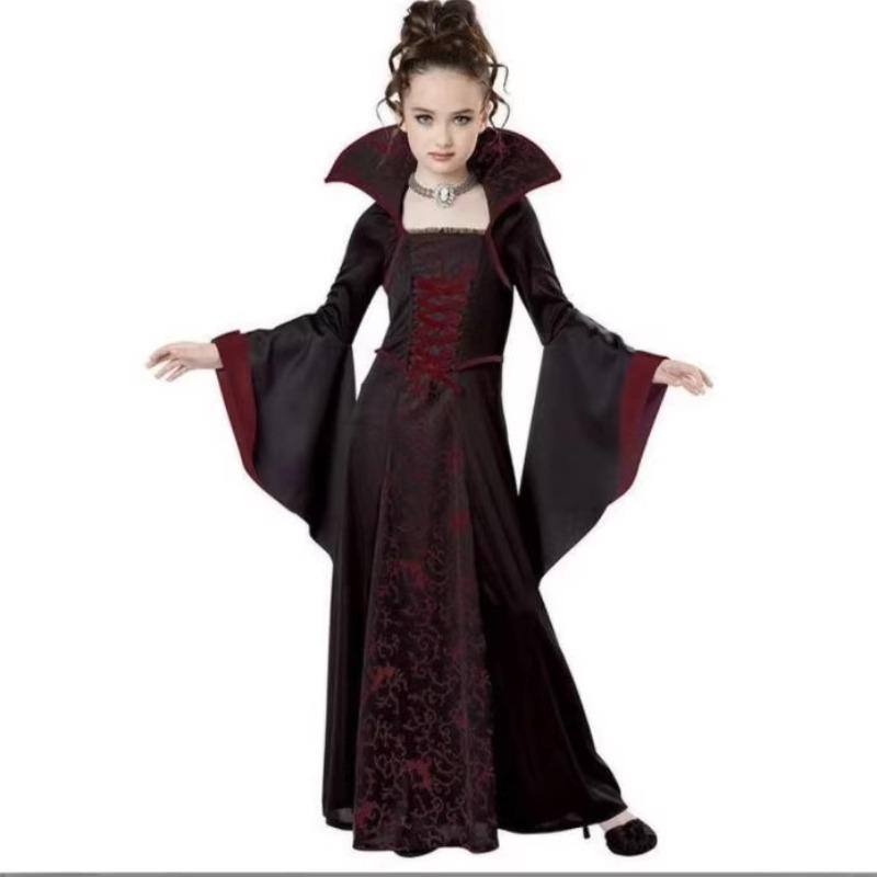 Halloween Wicked Queen costume, girl vampire witch costume