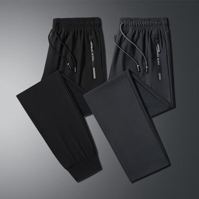 Men's Quick-Dry Ice Silk Summer Casual Straight Sports Pants