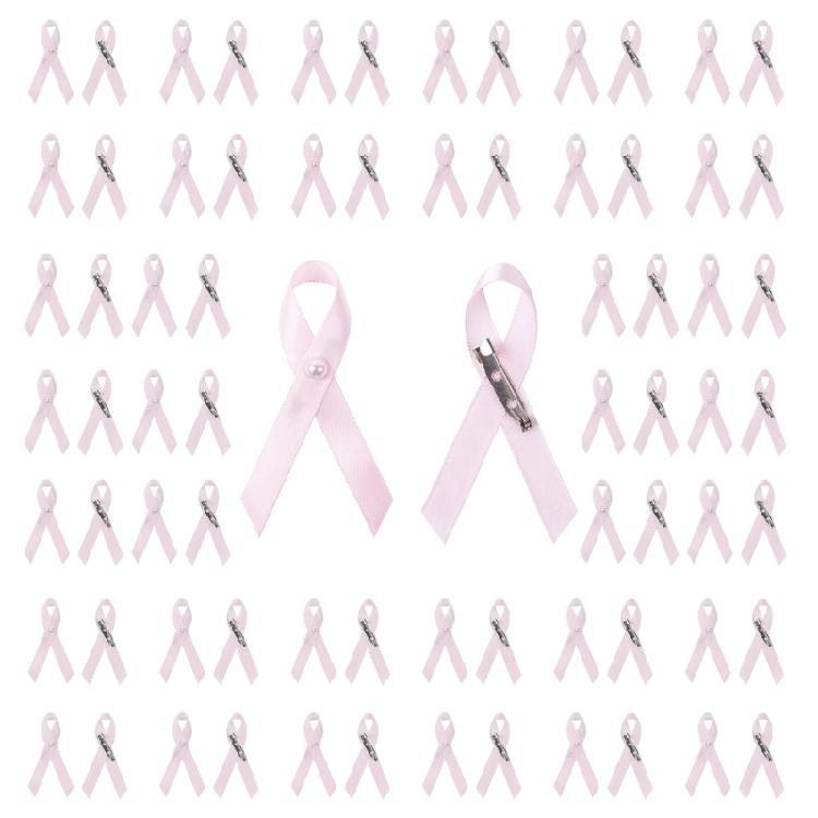 200 Pack Pink Ribbon Pins Health Awareness Pins Brooch Lapel Pin Ribbon Corsage
