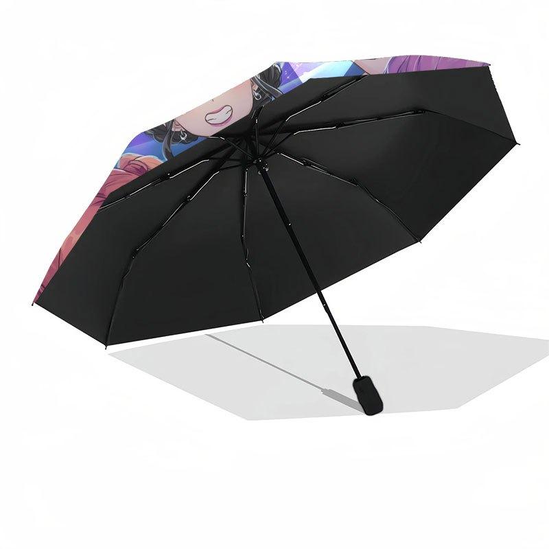 Neon Lights Fashion: Trendy Accessories for Your Style!Umbrella with Cute Design,Portable 3-Fold Compact Umbrella for Men&Women,Valentine's