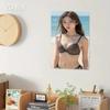 Metal Beach Wall Art – Woman in Bikini Iron Sign, Home Decor for Bar, Cafe, or Gift