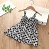 Süßes Neckholder-Kleid für Mädchen Sommer Kinder Ärmellos Gepunktet Floral Prinzessinnenkleid