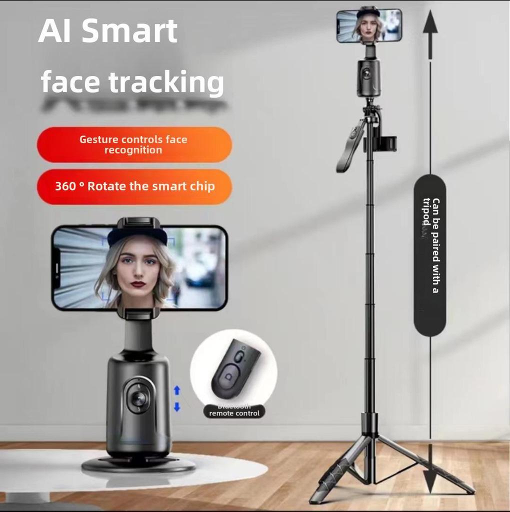 P01 AI Gesichtserkennung 360° Telefonhalter-Stabilisator mit Auto-Tracking für Live-Fotografie