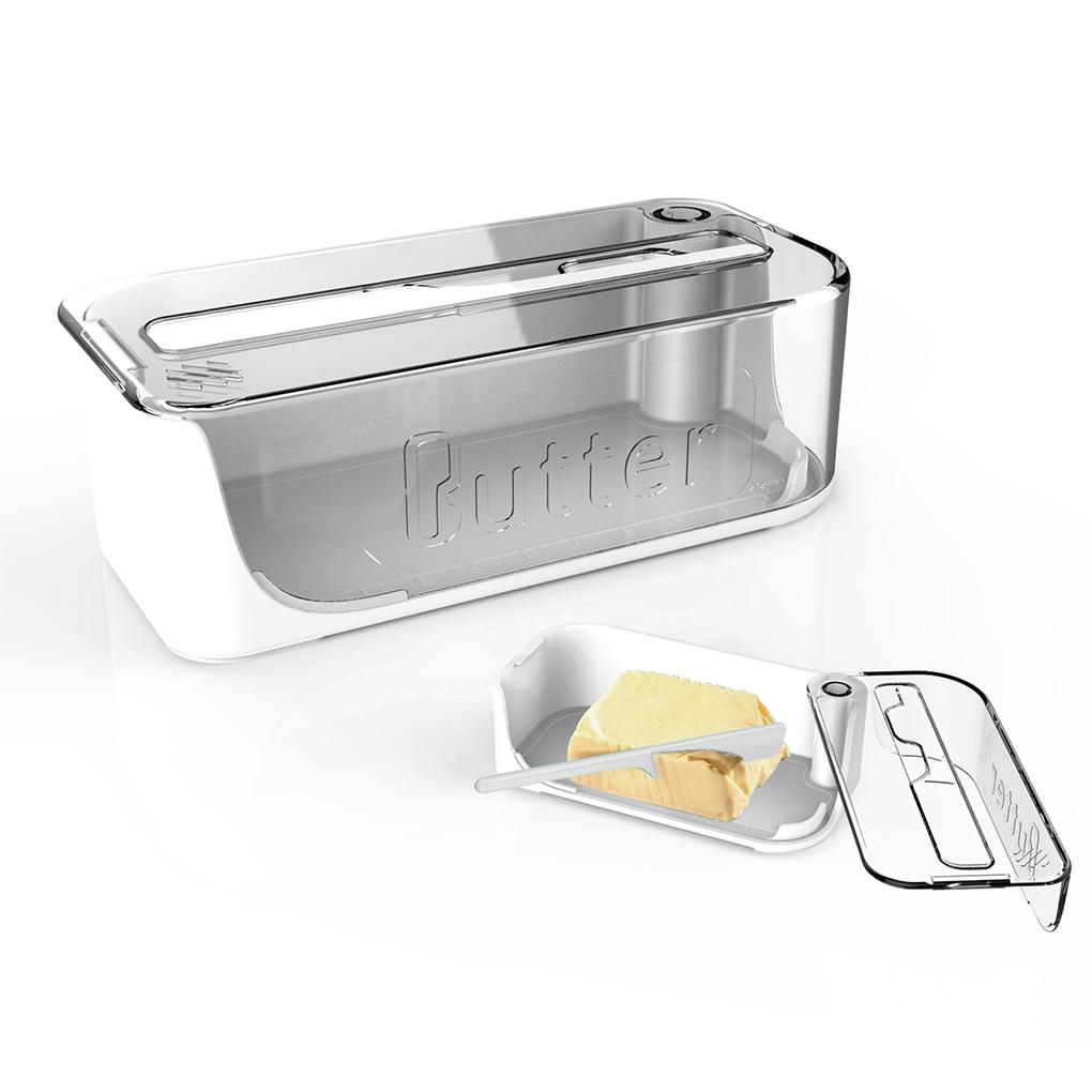 ABS Butter Container Storage Solution For Butter Nuts And Cheese Butter Dish With Lid And Knife