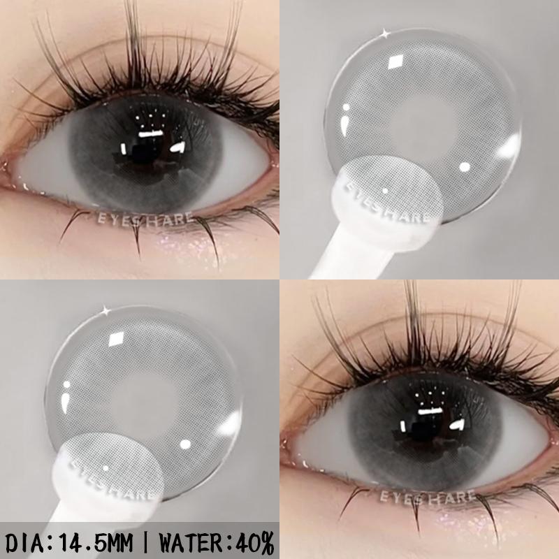 1 Pair Colored Pupils Makeup Green Contact Lenses Beauty Blue Eye Lenses Cosmetic Brown Natural Pupils Gray Contacts