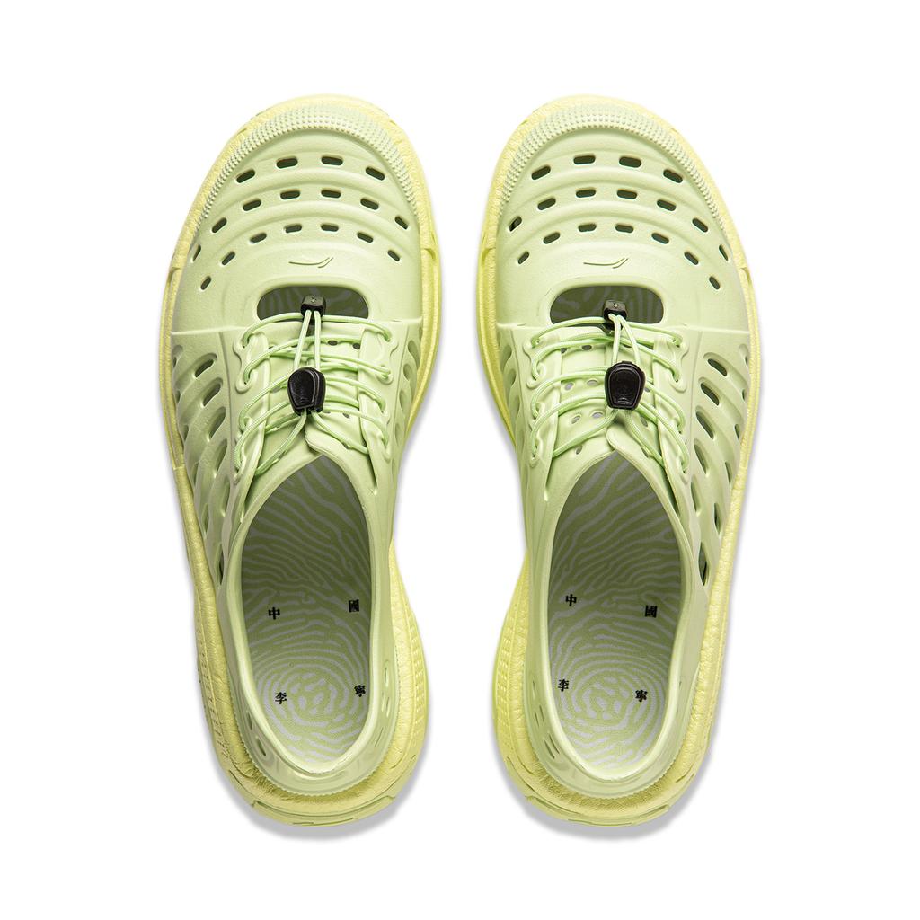Li Ning Pan Gu Trek Fashion Trend Breathable River Trekking Shoes Unisex Butterfly Pink Green AZSU023-3