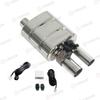 Taibosi Electric Exhaust Cutout Valve 1 In 2 Out With Remote Control | Universal 51 60 63 70 76mm DIY Muffler Catback Pipe Kit