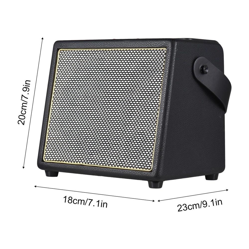 Rowin 30W Electric Guitar Amplifier Portable Rechargeable Acoustic Amp BT Reverb Chorus Effects Microphone Input Aux Headphone Jack Home Practice
