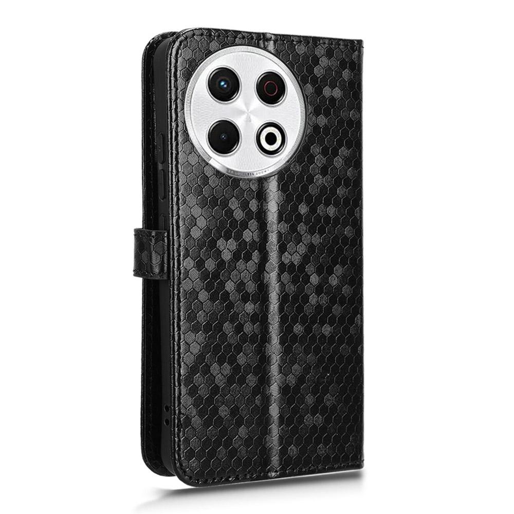 For TECNO Spark 30 Pro 4G Wallet Case Dot Pattern Imprint PU Leather Phone Cover