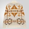 Autumn and Winter Men's Jacquard Outer Wear Sweater Long-sleeved Knitted Jacket Top