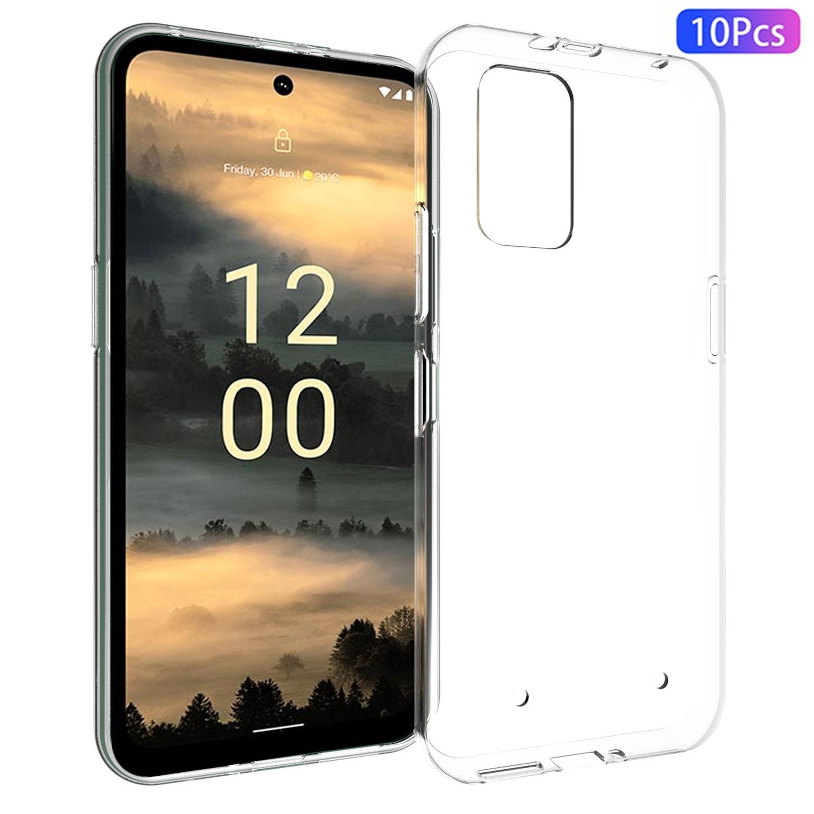 

10Pcs/Pack For Nokia XR21 Phone Cover TPU Case Inner Watermark-Free Texture Clear Cell Phone Protector A