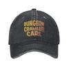 Vintage Dungeon Crawler Carl Czapka z daszkiem Styl Unisex Zniszczony Denim Snapback Kapelusz Outdoor Bez Struktury Miękkie Czapki Czapka