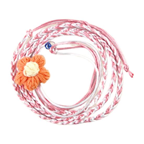 

Поводок для хомяка Дизайн с цветком Регулируемая Безопасная Нейлоновая Веревка Защита от побега Шлейка для хомяка Инструмент для тренировок и взаимодействия в помещении и на улице розовый