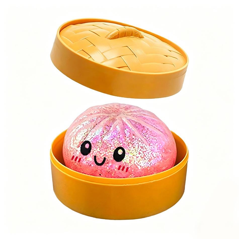 Knoedel Squishy Speelgoed met stoommandje Stressverminderend stuiterend speelgoed Stressverlichting Sensorische Internetberoemdheid Bal blind box Speelgoed