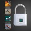 Metal Padlock Keyless Biometric Security Lock Keyless Fingerprint Security Lock 47x76mm for Gym Locker Fence & Gate