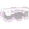 8 Piece Garden Sofa Set with Cushions Light Grey Poly Rattan