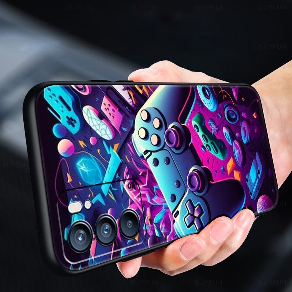 Game Controller Graphic Phone Case For Oppo Reno 13 12 11 10 7 F Find X5 X6 A98 A80 A79 A78 A57 A54 A31 A17 Pro Soft TPU Cover