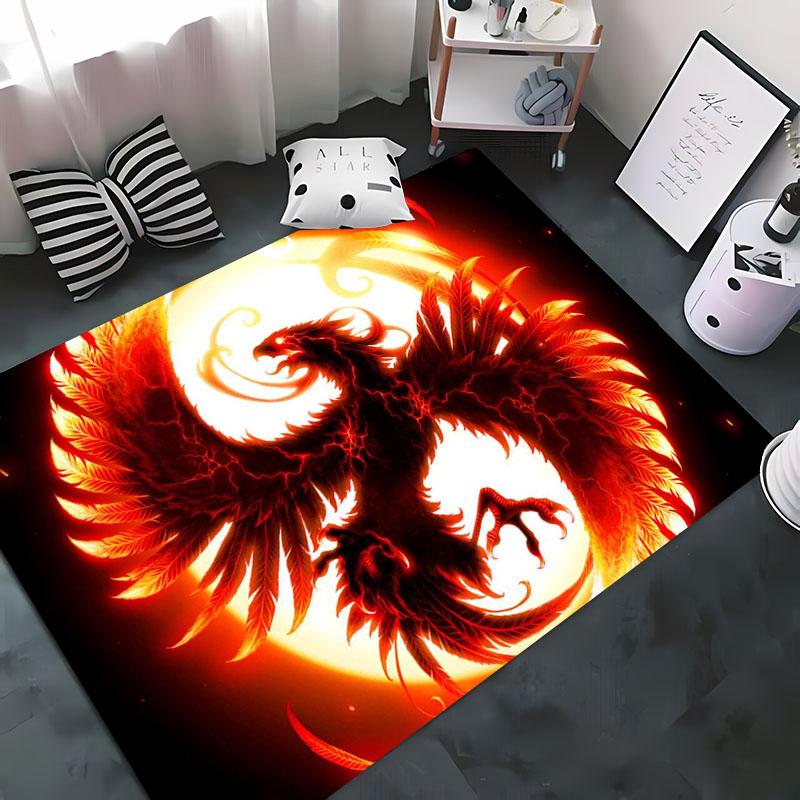 The American Eagle 3D HD Cartoon Area Rug Rugs Living Room Tapete for Bedroom Sofa Kitchen Doormat Decor,Kids Non-slip Floor Mat