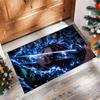 Soft Crystal Velvet Floor Rug,Demon Slayer Anti Slip Decorative Carpet, Plush Area Mat For Indoor Home Decoration