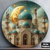 Poster Metallico Decorazione Murale Islamica Regalo Eid Mubarak per Casa Musulmana