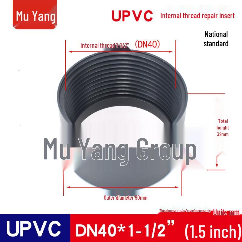 UPVC Female Thread Bushing for Pressure Gauge Instrument Fitting