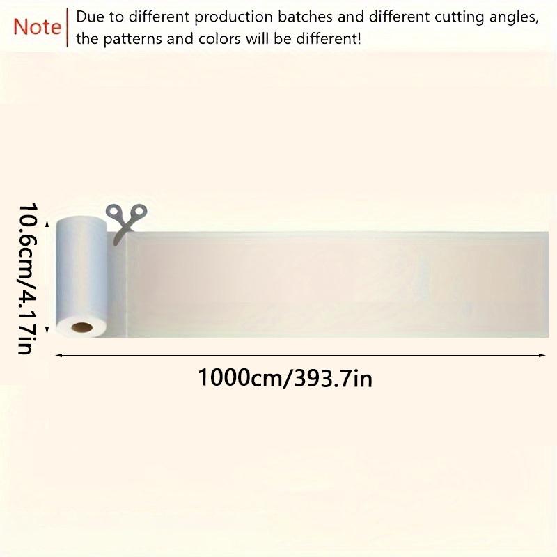 1 Rolle 10-Meter Blumentapete | Selbstklebende Bordüre, Abziehen & Aufkleben auf Wasserdichte Wand