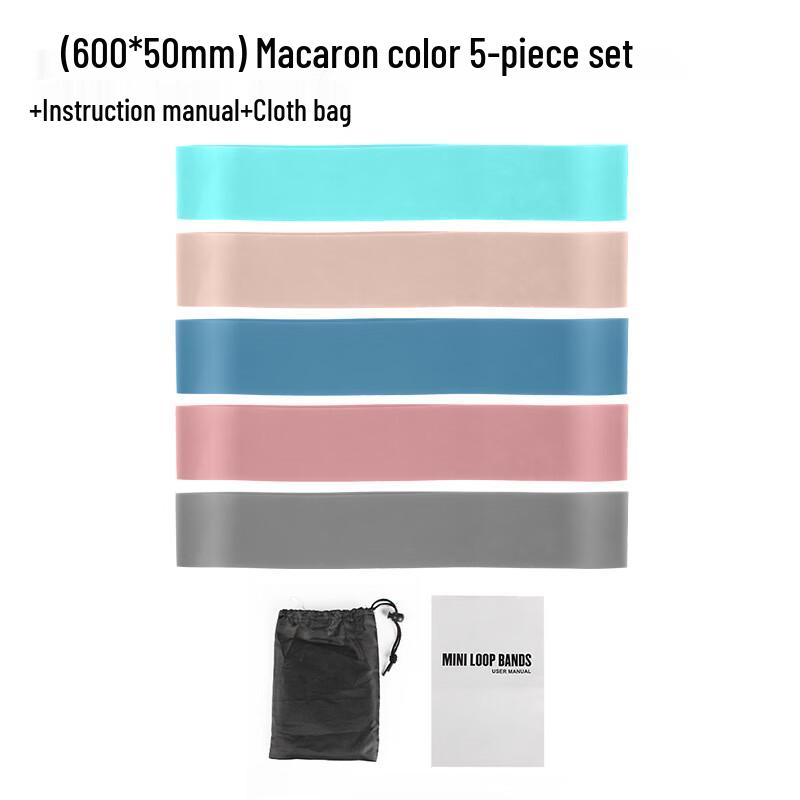 Macaron TPE Yoga Resistance Loop Bands Set
