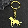Süßer Hund Welpe Herz Labrador Schlüsselanhänger Damen Herren Edelstahl Gold Silber Farbe Tier Haustierliebhaber Familie Schlüsselhalter Schmuck