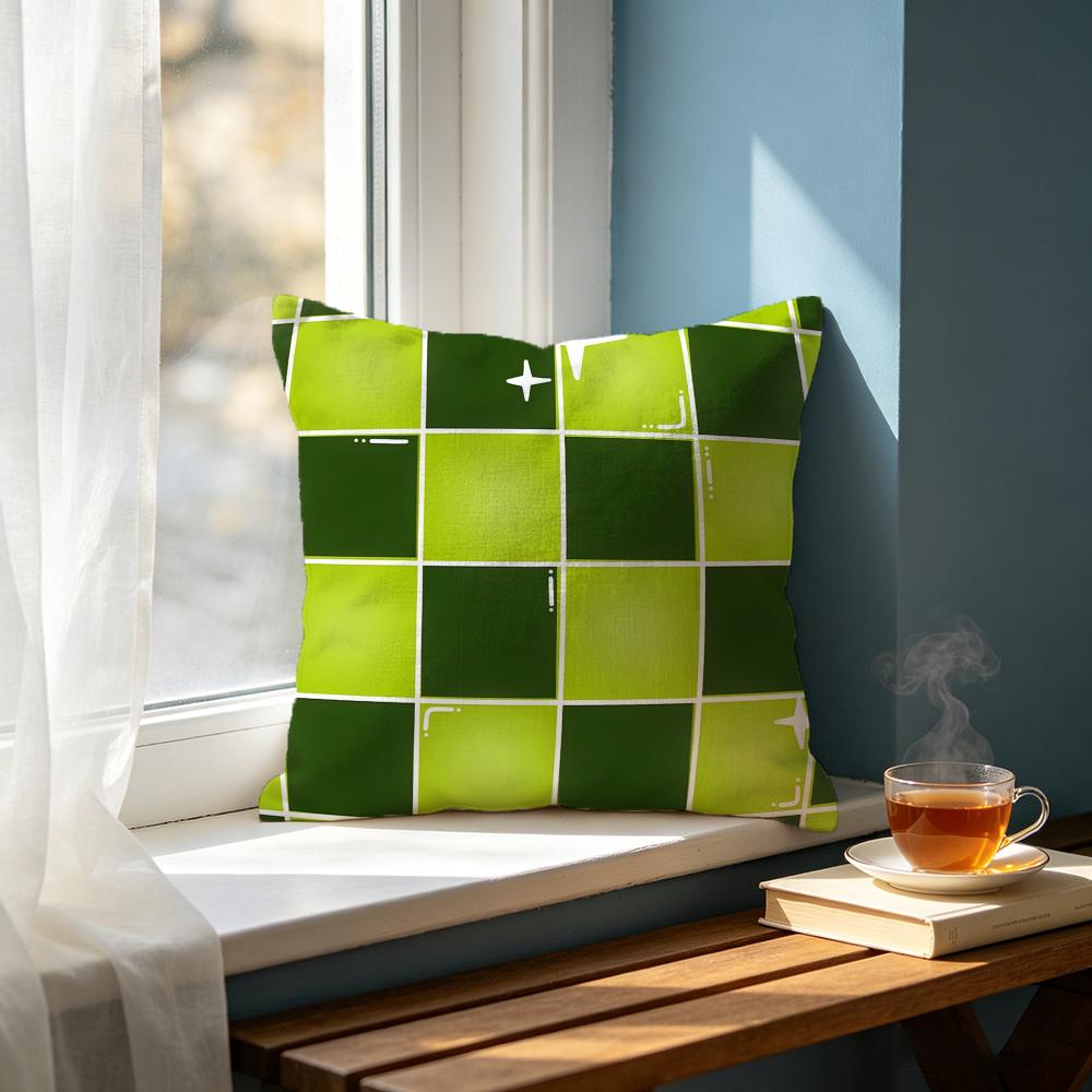 Art S Sternen-Schachbrettmuster Kissenbezug Kissenbezug Set Stk x x x Kissenbezug Dekorativ Sofa Heimdeko