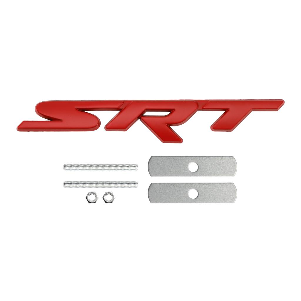 Red Front Grille SRT Emblem Decal Badge for Charger Challenger SRT