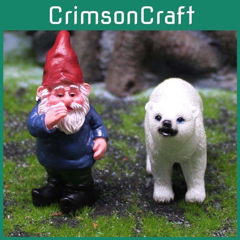 Arctic Bear Resin Figurine For Garden Micro Scene With Unique Design For Special Occasions
