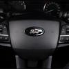 Car Sticker 3pcs Car Front Emblem Rear Logo Steering Wheel Sticker for Ford Escape Edge Taurus Exolorer Territory Focus Sedan Es