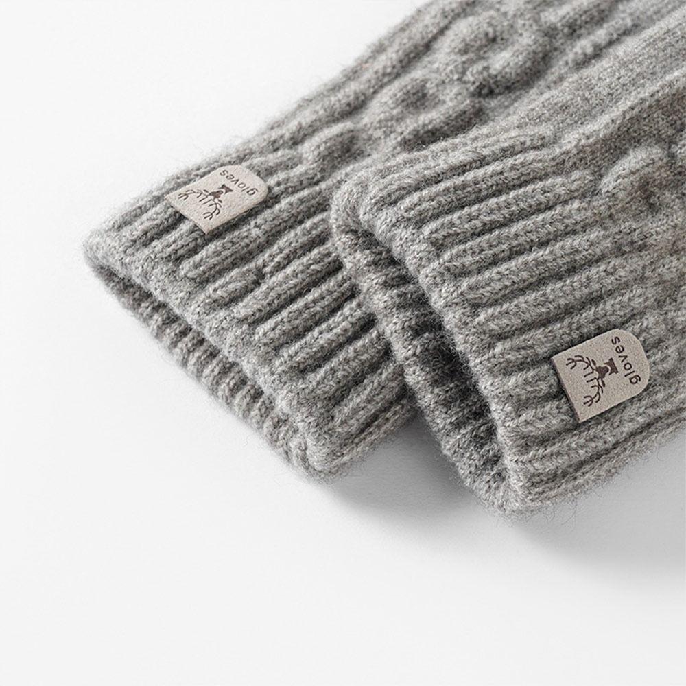Thickened Winter Knitted Gloves Warm Wool Gloves Fashion Touch Screen Gloves for Men Women