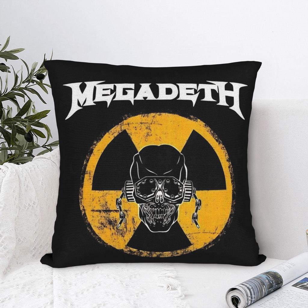 M-Megadethed Band Pillow Case Vintage Pillow Cover Soft Pillowcases For Couch Sofa Bedroom