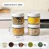 Sealed Glass Food Storage Jars, 4-Pack