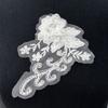 Stage Performance Costume Accessories White Three-Dimensional Sequins Embroidery Lace Diy Accessories Flower Decals