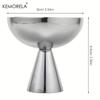 Stainless Steel Dessert Cups, Round Pudding Cups & Ice Cream Bowls for Salad Fruit, Party Wedding Restaurant Serving Set
