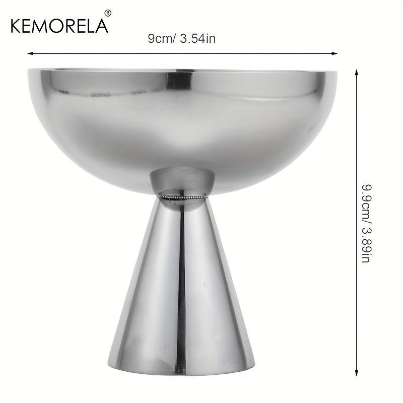 Stainless Steel Dessert Cups, Round Pudding Cups & Ice Cream Bowls for Salad Fruit, Party Wedding Restaurant Serving Set