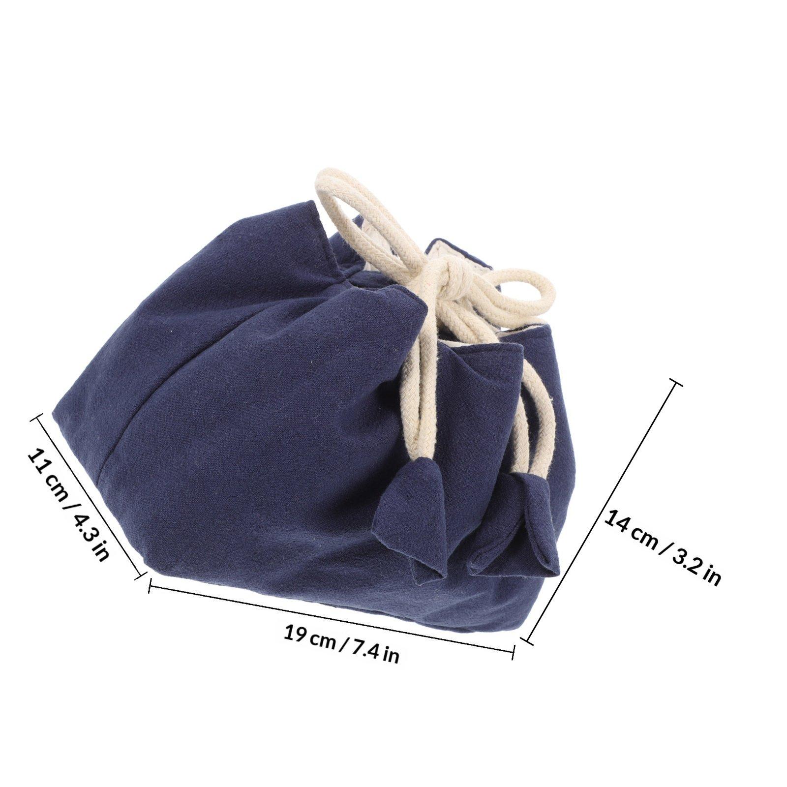

Portable Tea Set Storage Bag Drawstring Tea Cup Holder Compact Lightweight Travel Bag Convenient Multi-Use Teapot Organizer