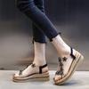 Summer Women Sandals Pvc Crystal Flower Decoration Chunky Heel Peep Toe Back Strap Elastic Band Elegant Fashion Shoes Ladies