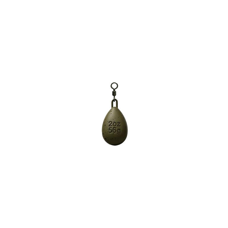 Carp Fishing Egg-Shaped Lead With Anti Tangle Stable Bottom Hold Durable Coated Lead For Carp Angling Fishing Tackle