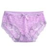 Ladies Sexy Underwear Lace Breathable Briefs Panties Breathable Lace Trim Mesh Briefs