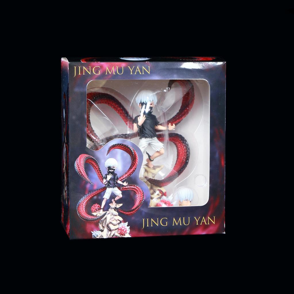 Tokyo Ghoul Q Version Dual-Head Kaneki Ken Battle Figurine for Car Decor