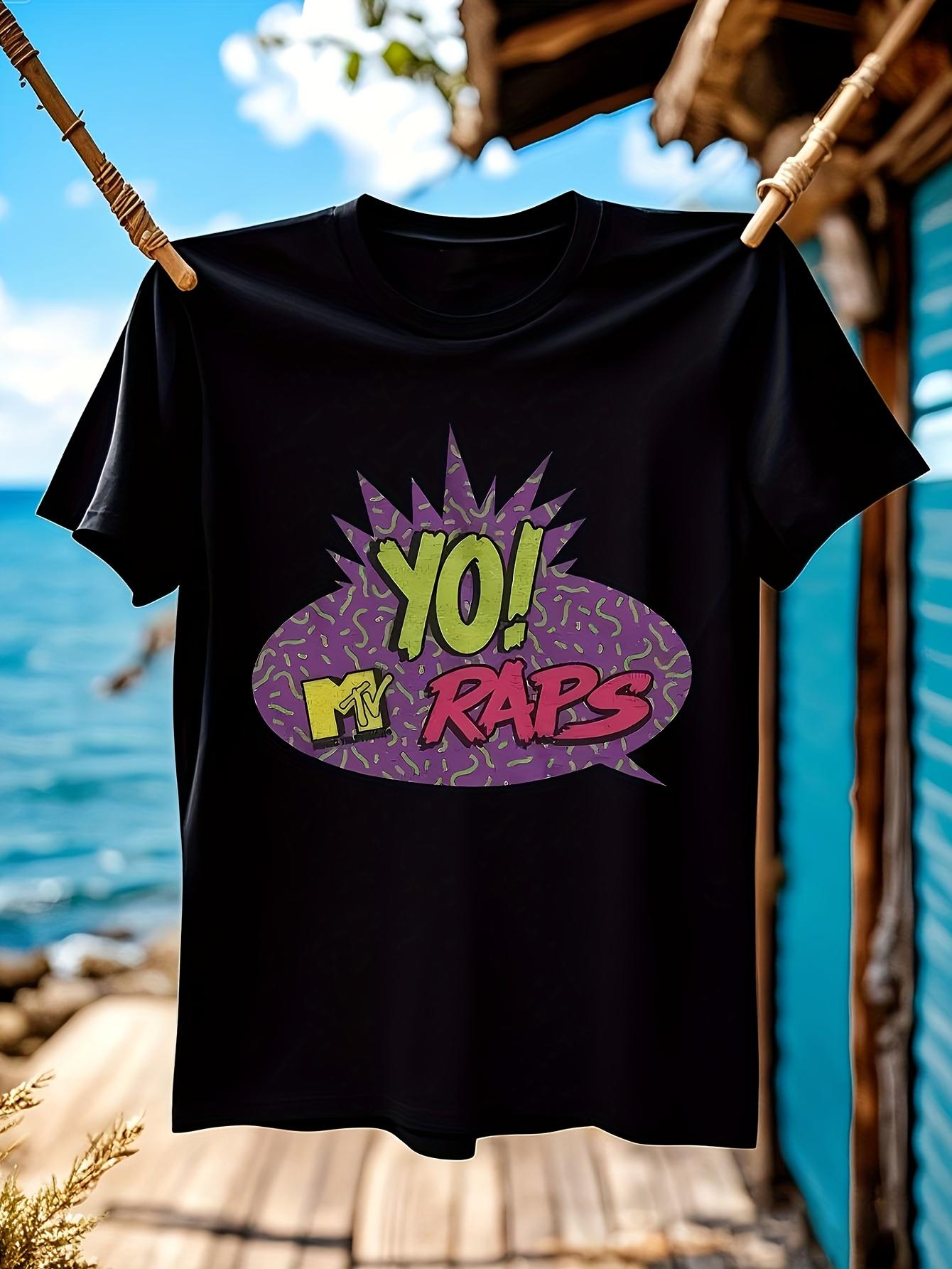 Retro MTV Yo Raps Vintage Tshirt Vintage Hip-Hop Tshirt -... L