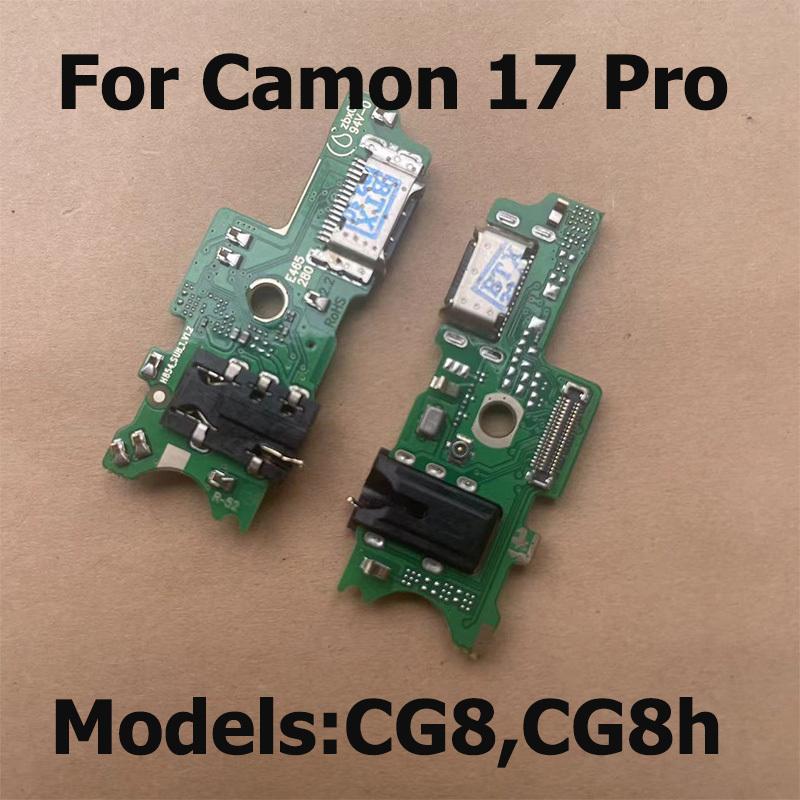 Charging Port Flex Cable For Tecno Camon 17 Pro USB Charging Dock Connector Charger Board CG8 CG8h CG6 CG6j Camon 17P