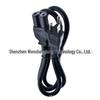 1m US 3-Prong Male to C15 Female Adapter, Grooved, Pure Copper Core 0.824 sq mm, US Standard